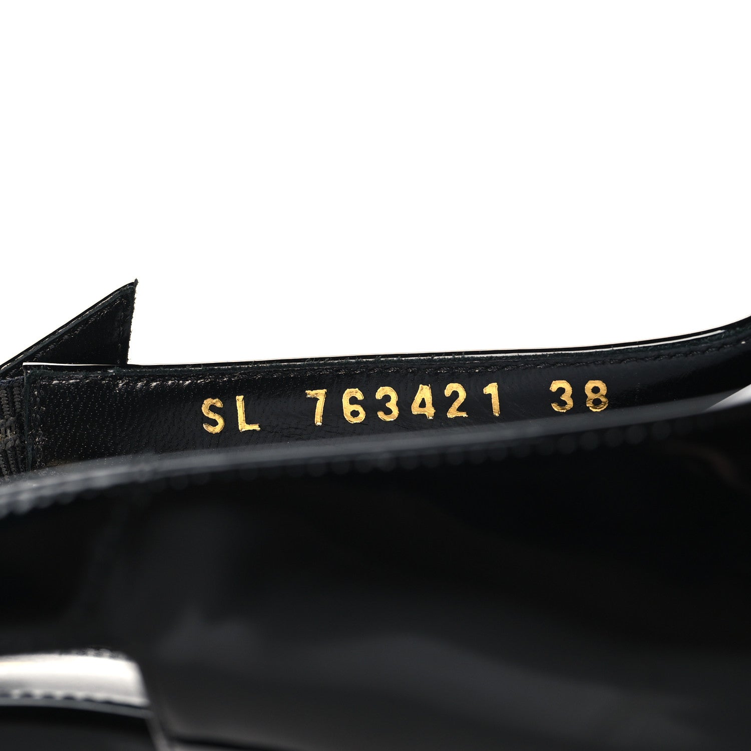 GLAZED CALFSKIN LEE SLINGBACK PUMPS BLACK