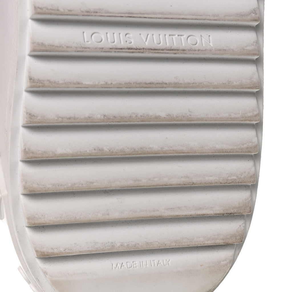 LV X YK CALFSKIN PRINTED INFINITY DOTS TIME OUT SNEAKERS WHITE