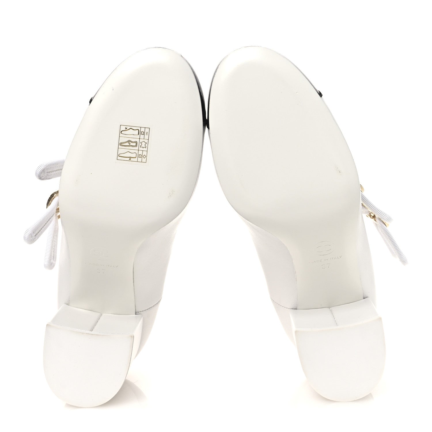 LAMBSKIN METAL MARY JANE PUMPS WHITE BLACK