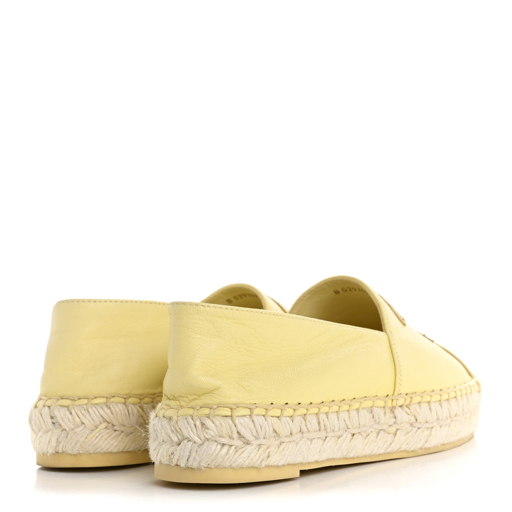 LAMBSKIN CC ESPADRILLES YELLOW