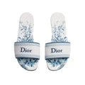 DIOR DWAY SLIDE WHITE AND BLUE