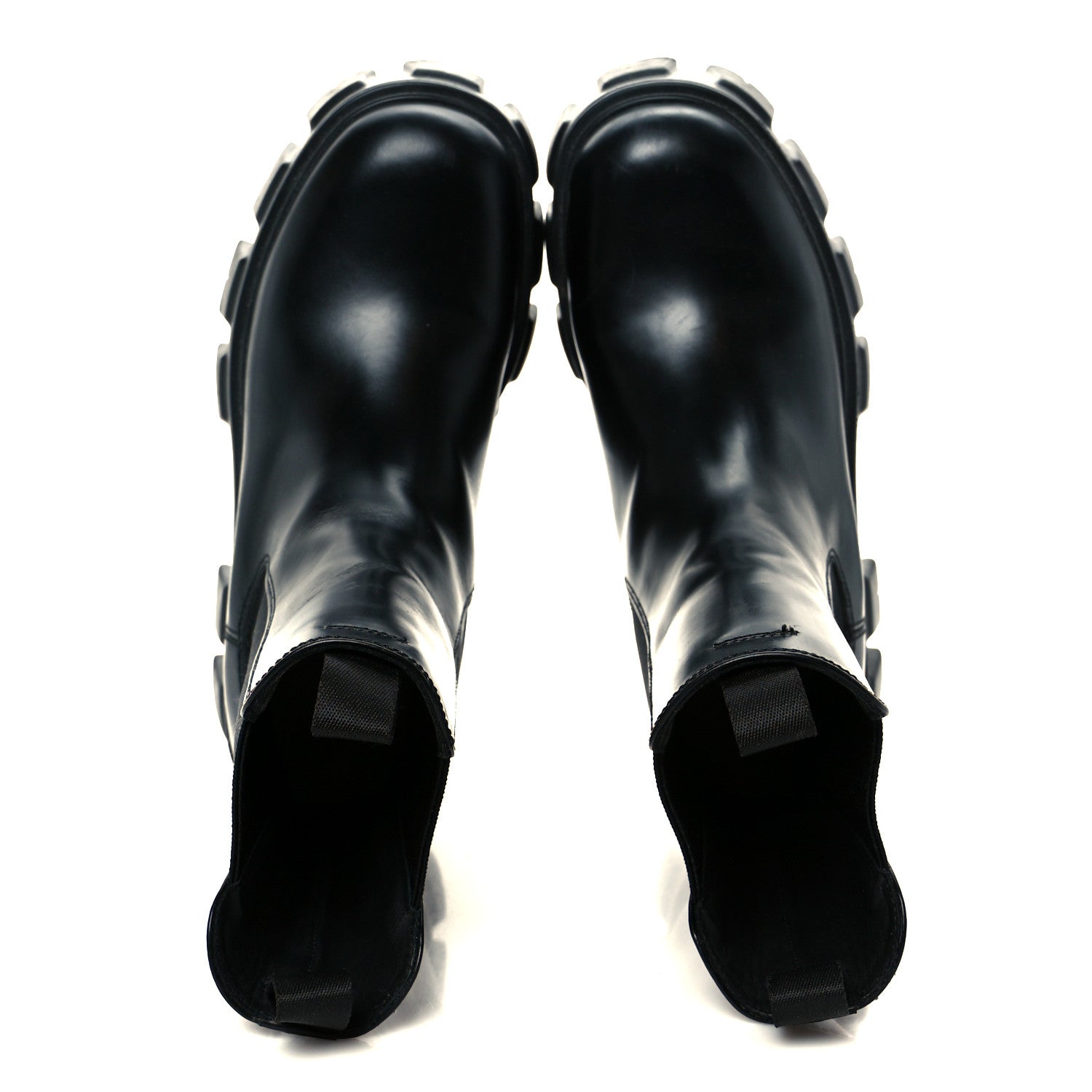 SPAZZOLATO ROIS MONOLITH CHELSEA 55MM TALL BOOTS BLACK
