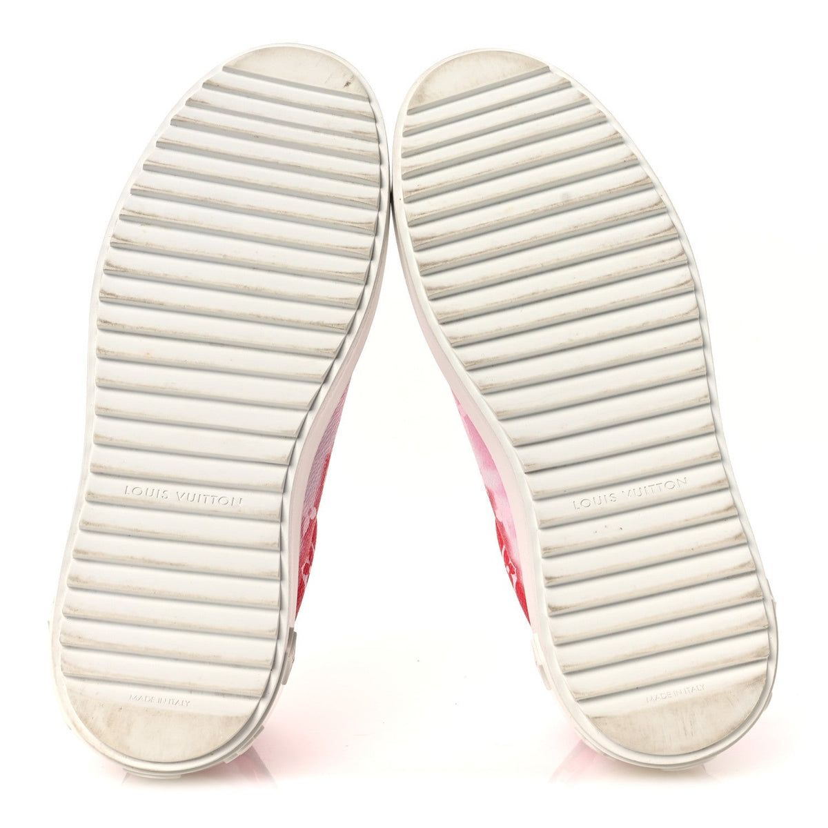 LOUIS VUITTON MONOGRAM ESCALE TIME OUT SNEAKERS RED