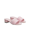 DIOR DENTELLE HEELED SLIDE SOUPIR PINK