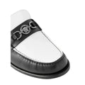Versace Embellished Loafers - White/Black
