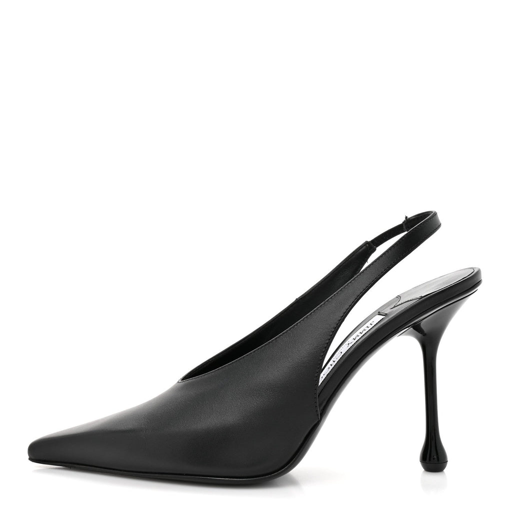 CALFSKIN ISA 95 SLINGBACK PUMPS BLACK