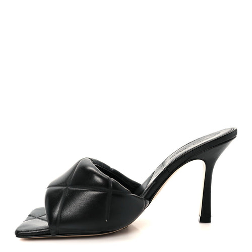 NAPPA MAXI INTRECCIATO LIDO MULE SANDALS BLACK
