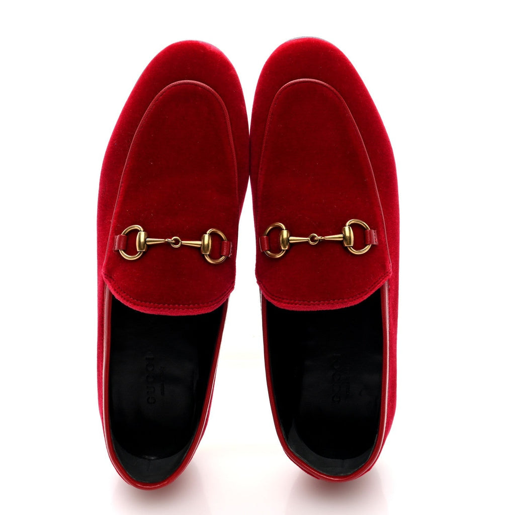 VELVET HORSEBIT WOMENS JORDAAN LOAFERS HIBISCUS RED