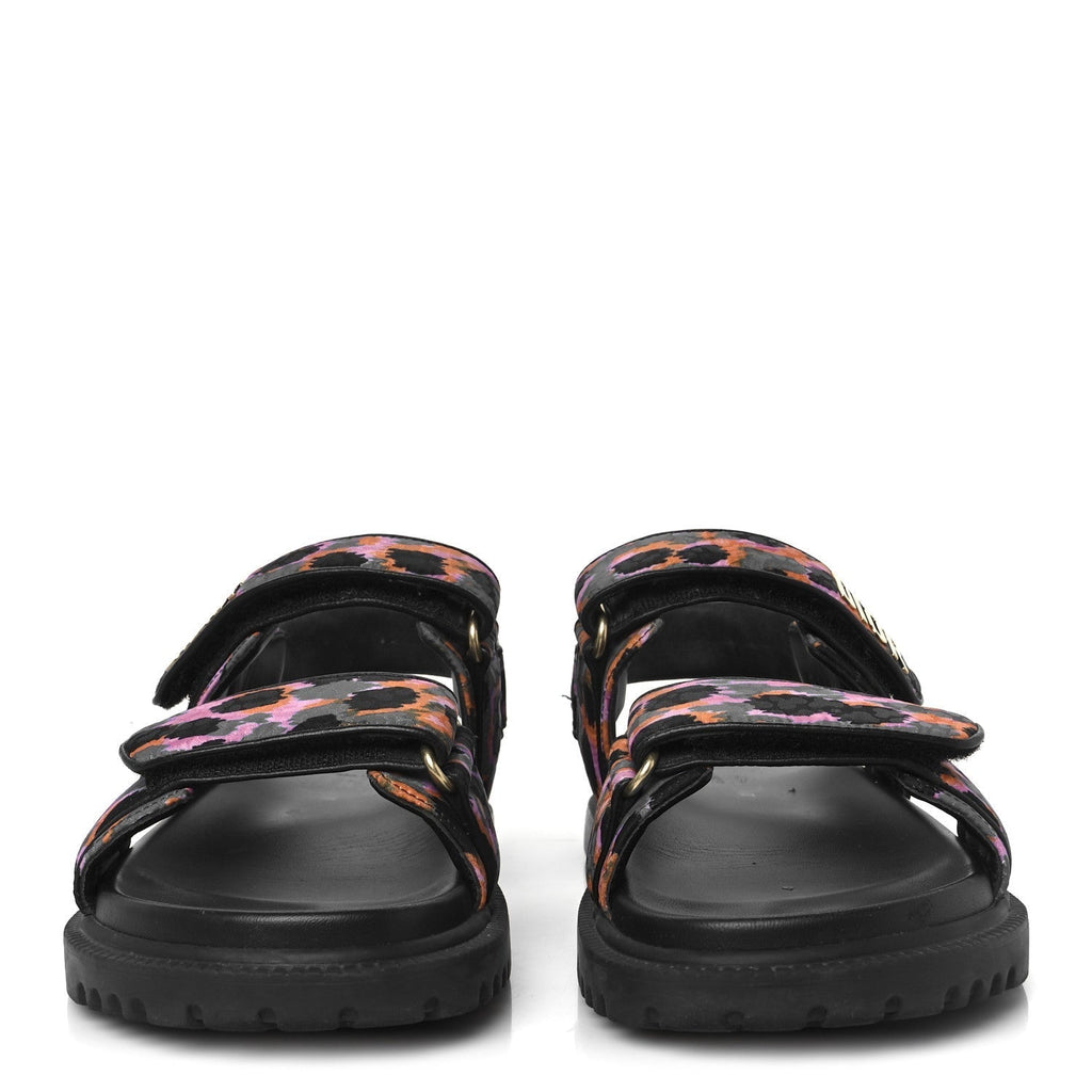 TECHNICAL FABRIC MIZZA PRINT DIORACT SANDALS MULTICOLOR