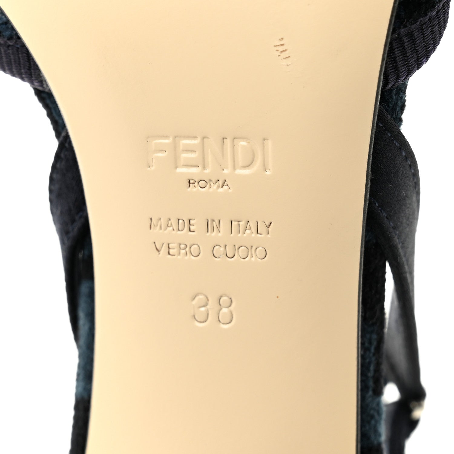 FABRIC JACQUARD FF COLIBRI LITE 85MM SLINGBACK PUMPS BLACK BLUE