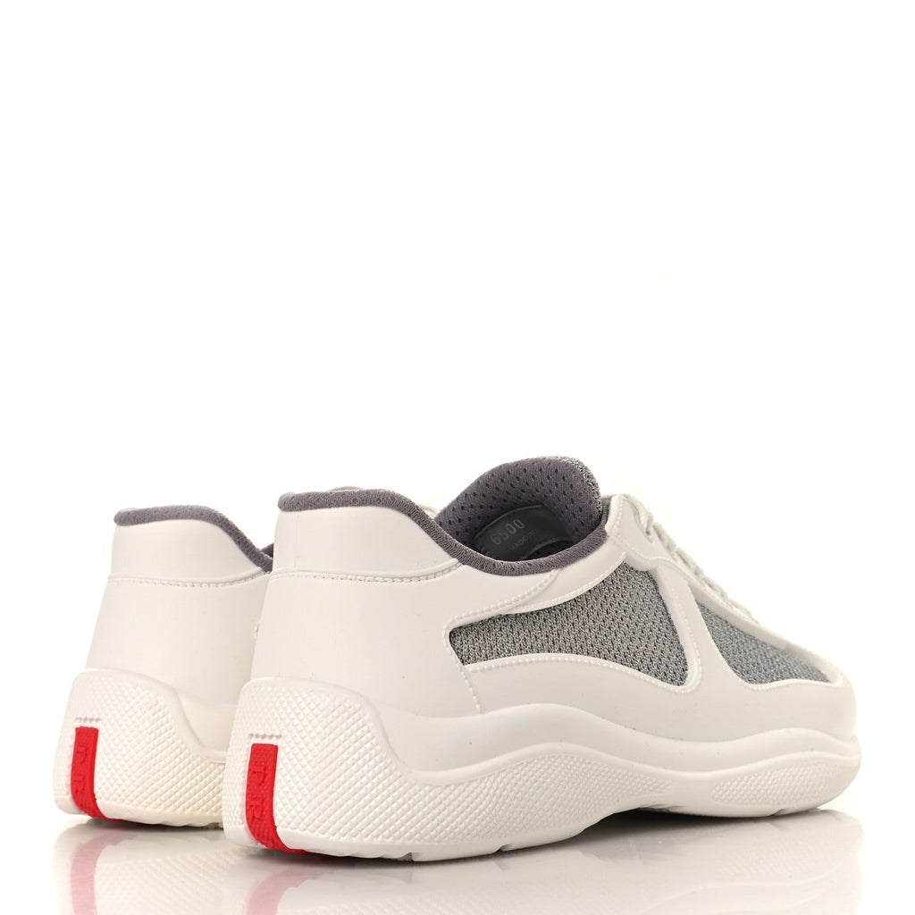 SOFT RUBBER MESH WOMENS AMERICA'S CUP SNEAKERS WHITE ARGENTO