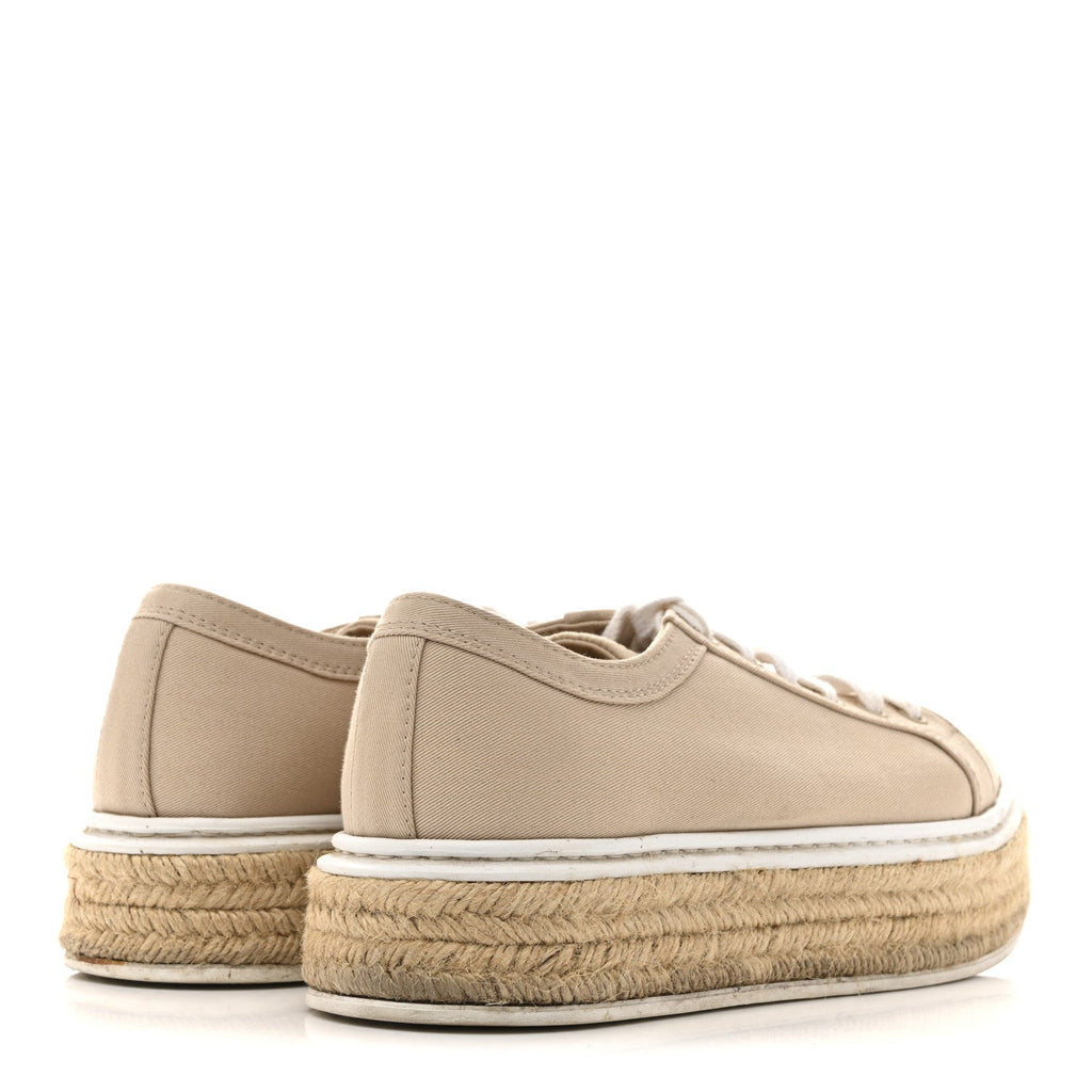 CANVAS GABARDINE ESPADRILLE 45MM PLATFORM SNEAKERS CORDA