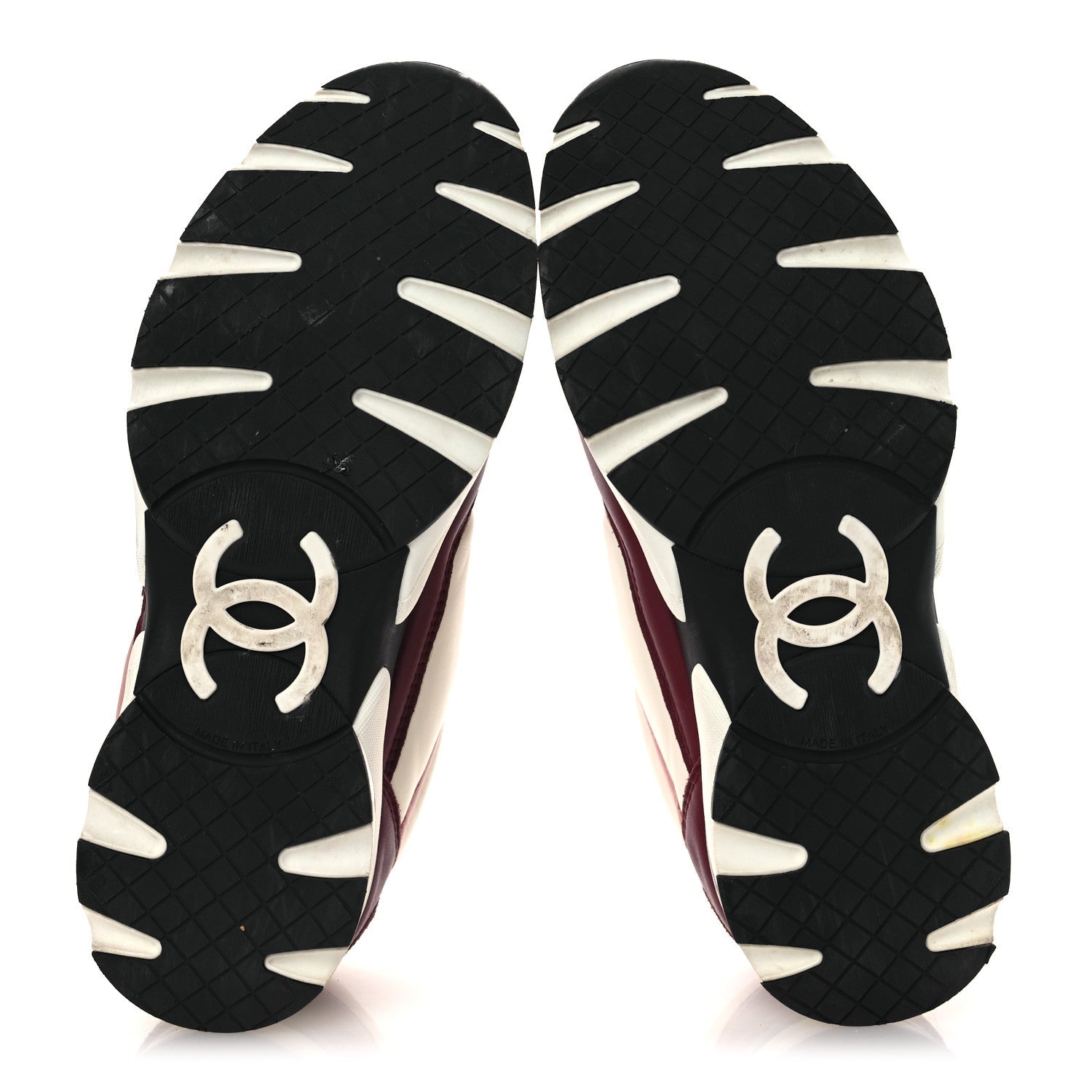 CALFSKIN CC SNEAKERS LIGHT BURGUNDY WHITE PINK