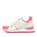 LOUIS VUITTON CALFSKIN MONOGRAM RUN AWAY SNEAKER WHITE PINK