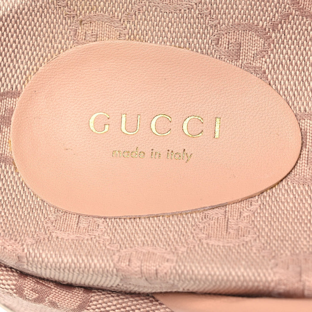 MONOGRAM GG CALFSKIN ANGELINA PLATFORM 55MM SLIDE SANDALS LIGHT PINK