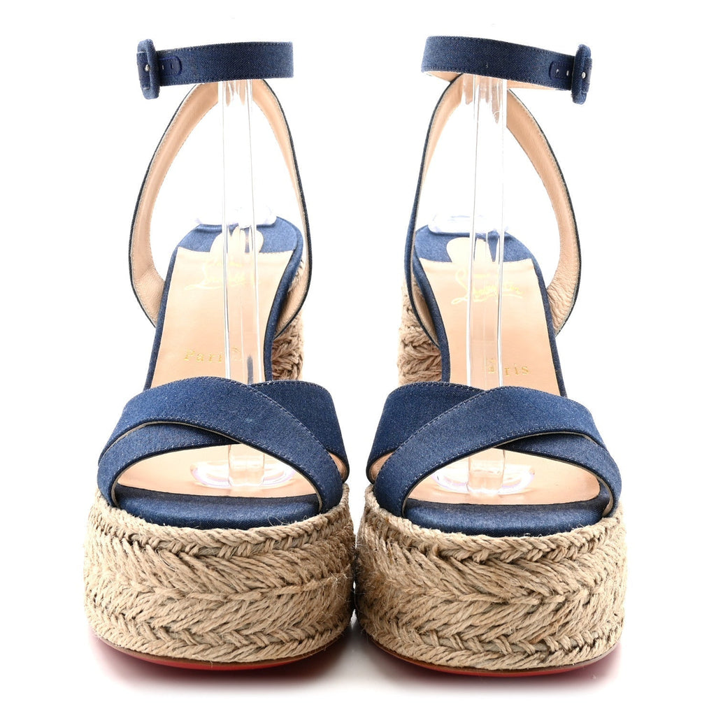 DENIM MARIZA 130 ESPADRILLE SANDALS BLUE NATURAL