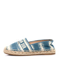 COTTON D-STRIPES EMBROIDERED GRANVILLE 15MM ESPADRILLES DEEP OCEAN