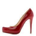 PATENT ROLANDO 120 PUMPS LOUBI RED