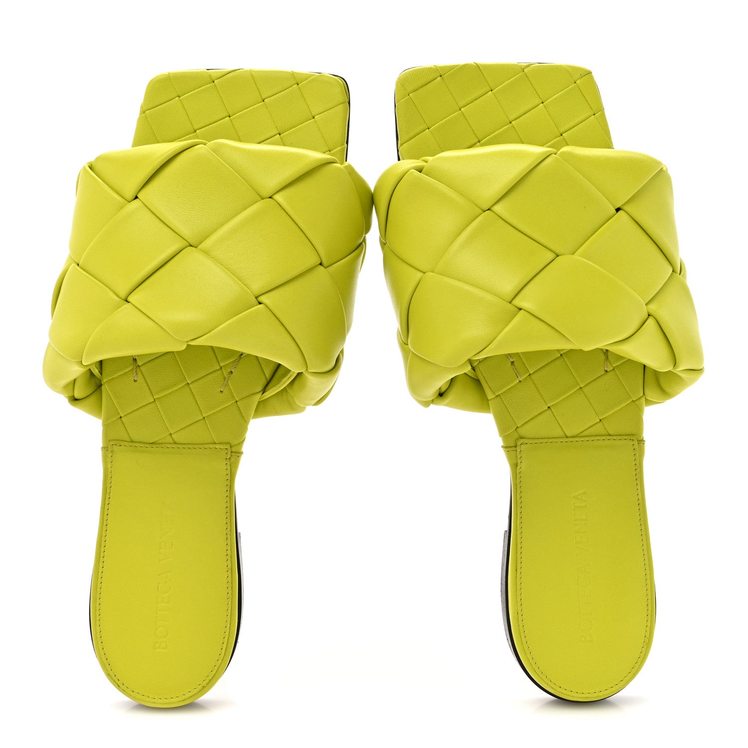 NAPPA MAXI INTRECCIATO LIDO FLAT SANDALS KIWI