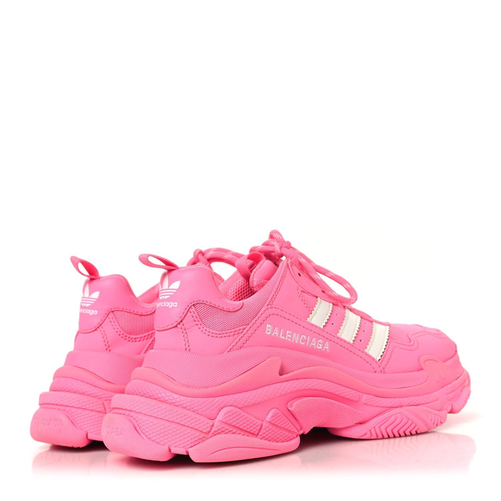 X ADIDAS FABRIC MESH WOMENS TRIPLE S SNEAKERS PINK
