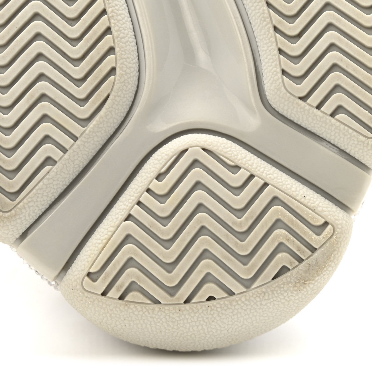 MICROFIBER STRASS EMBELLISHED WOMENS TRIPLE S SNEAKERS LIGHT GREY