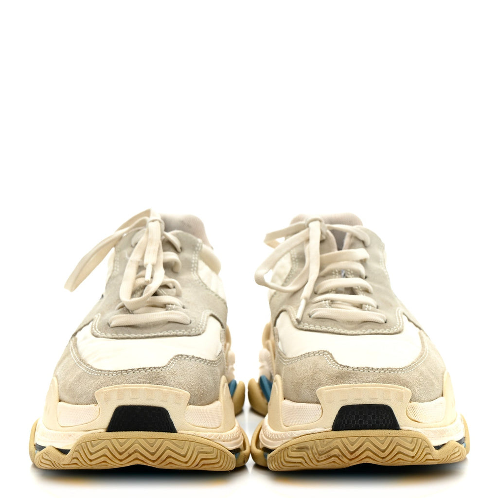 NYLON SUEDE WOMENS TRIPLE S 2.0 SNEAKERS BLUE MULTICOLOR