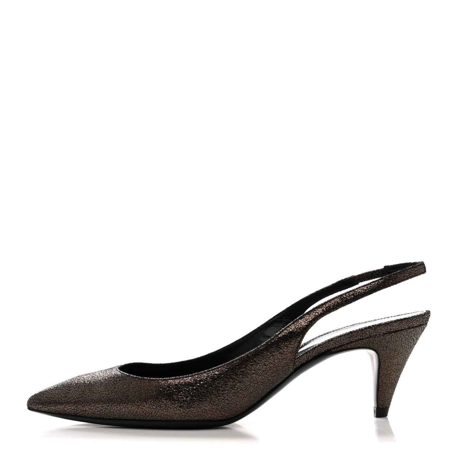 EVORA CHARLOTTE 55 SLINGBACK PUMPS GUNMETAL