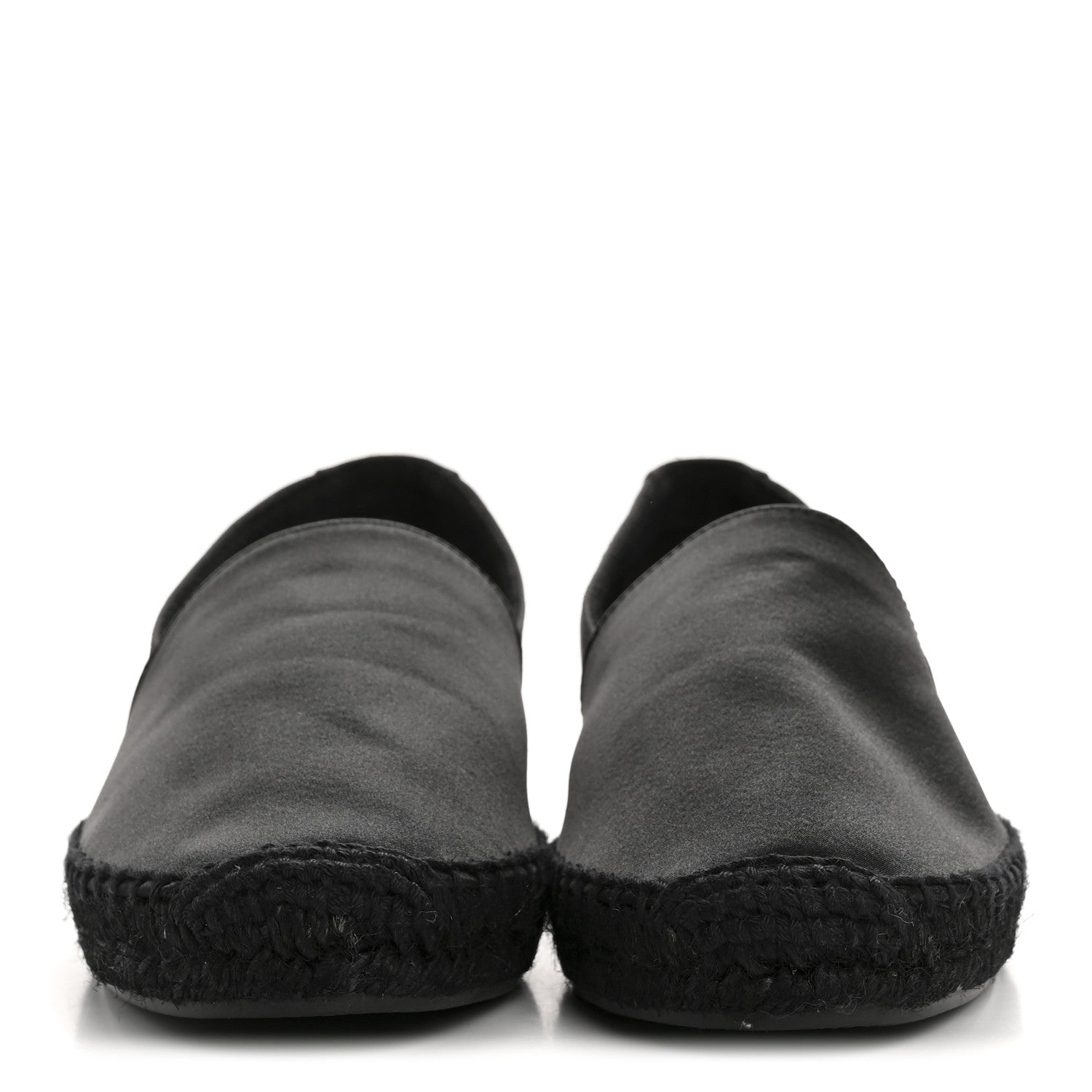 CREPE SATIN ELBA ESPADRILLES BLACK