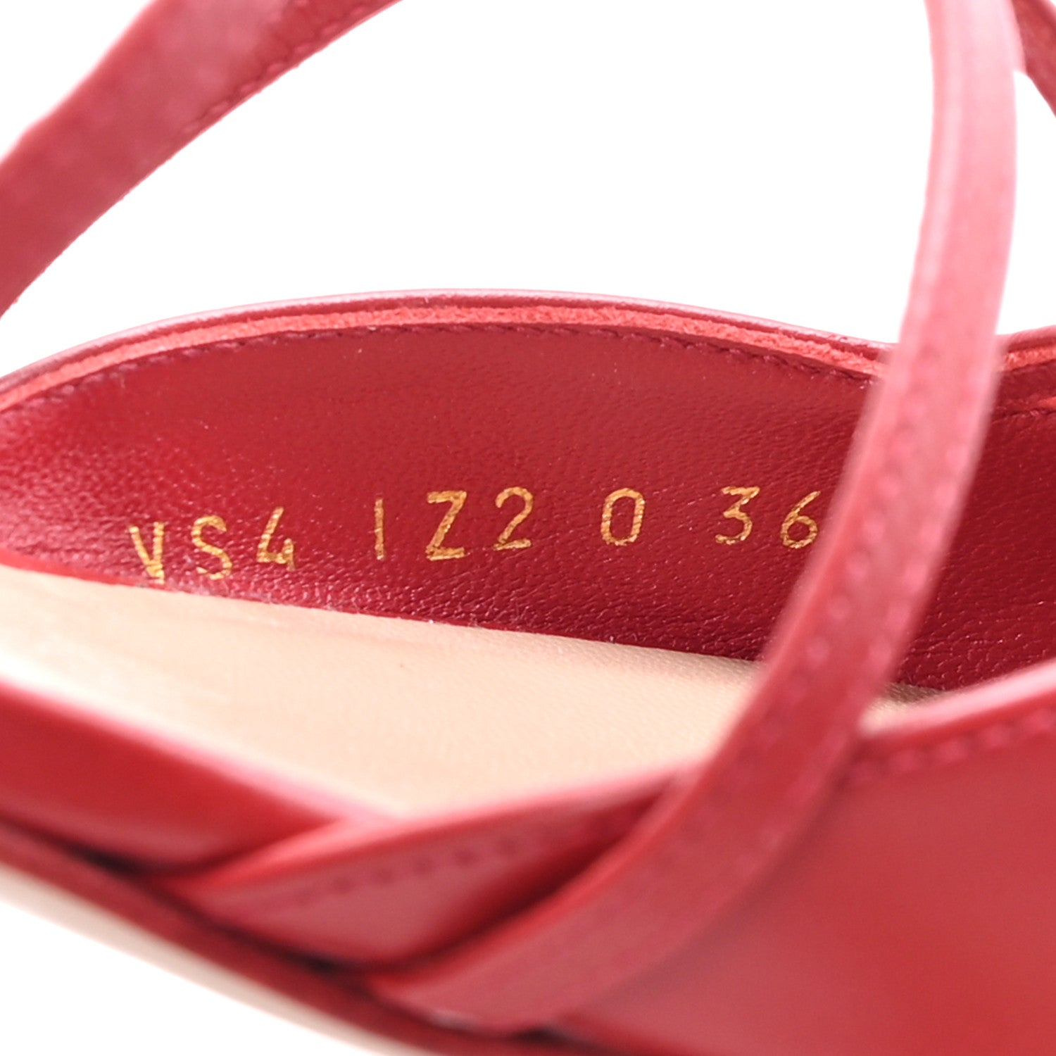 CALFSKIN ROCKSTUD WISPY MULES RED
