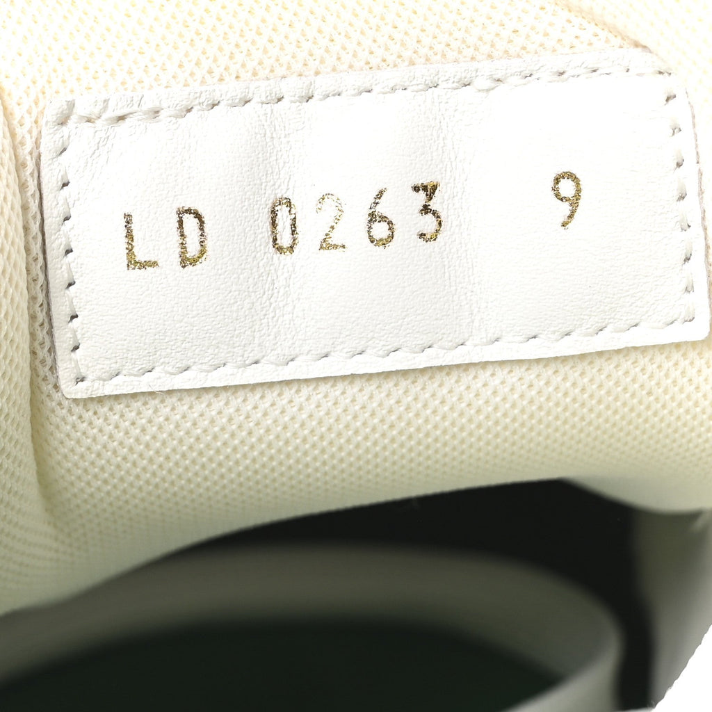 JACQUARD VELVET MONOGRAM MENS LV TRAINER SNEAKERS VERT