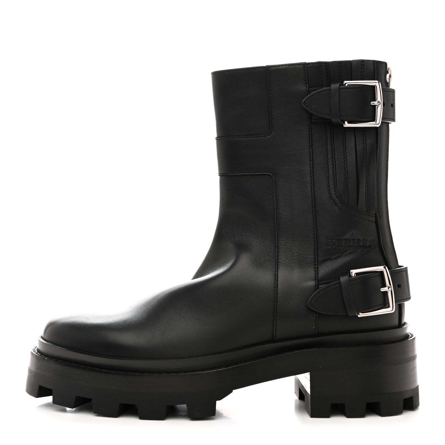 CALFSKIN JAIME ANKLE BOOTS BLACK