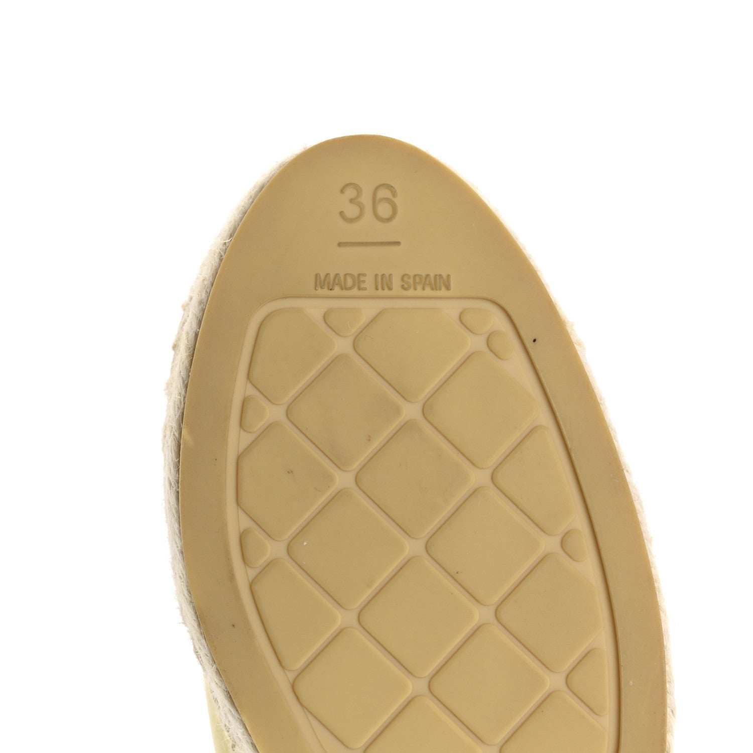 LAMBSKIN CC ESPADRILLES YELLOW