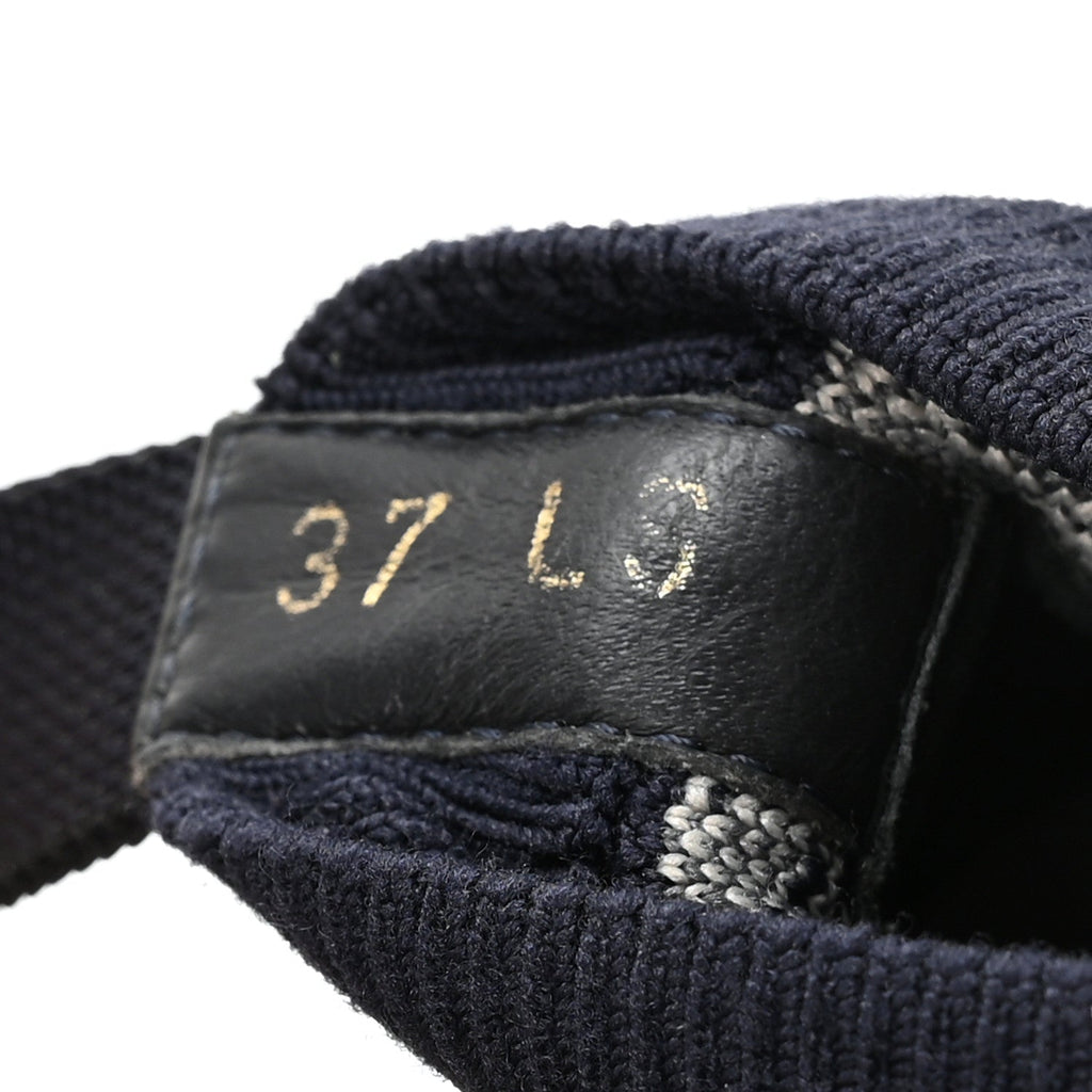 TECHNICAL KNIT CALFSKIN OBLIQUE WOMENS WALK'N DIOR HIGH TOP SNEAKERS DEEP BLUE