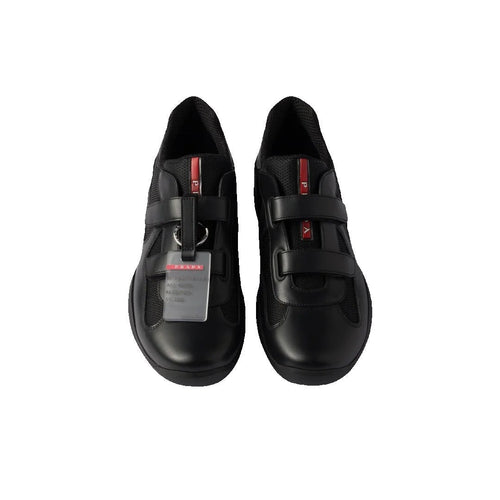 Prada America's Cup Mesh Sneakers Apple - Black