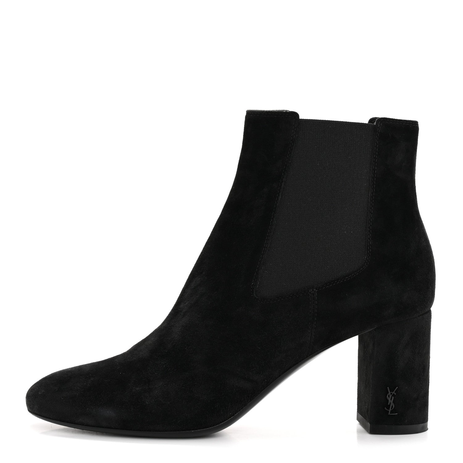 SUEDE LOULOU PIN BOOTIES BLACK