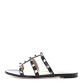 NAPPA ROCKSTUD CAGED FLAT SLIDE SANDALS MARINE