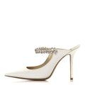 CANVAS GLITTER CRYSTAL BING 100 PUMPS WHITE
