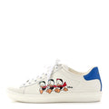 X DISNEY CALFSKIN MIRO SOFT DONALD DUCK WOMENS ACE SNEAKERS WHITE BRIGHT SPLASH