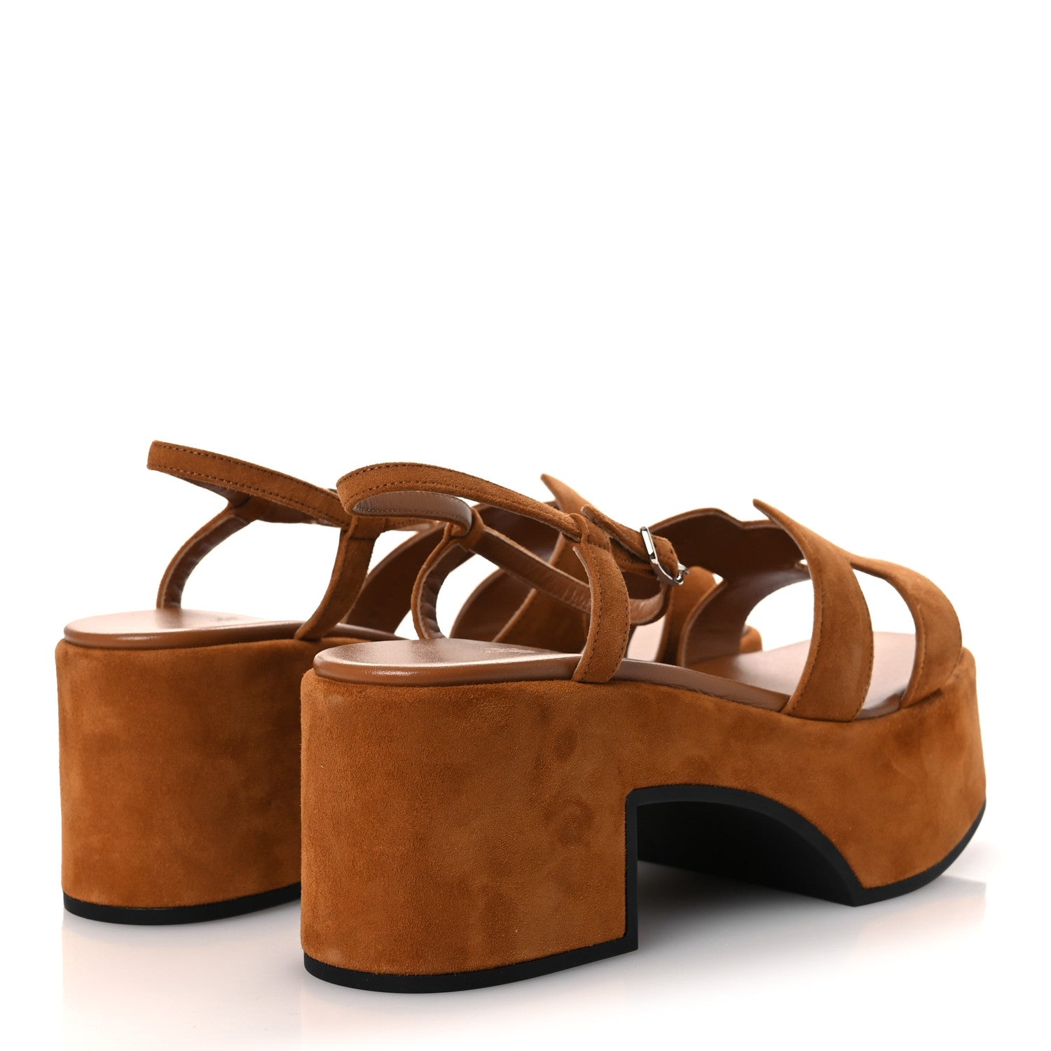 SUEDE GOATSKIN JAM SANDALS NATUREL