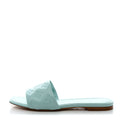 LOUIS VUITTON REVIVAL FLAT MULE IN VERT D'EAU LAMBSKIN