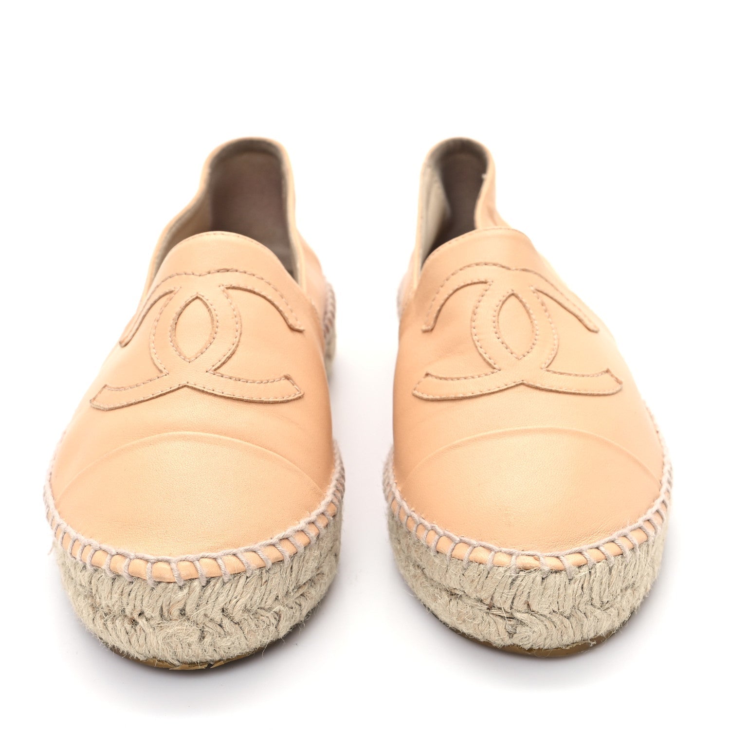 LAMBSKIN CC ESPADRILLES NUDE