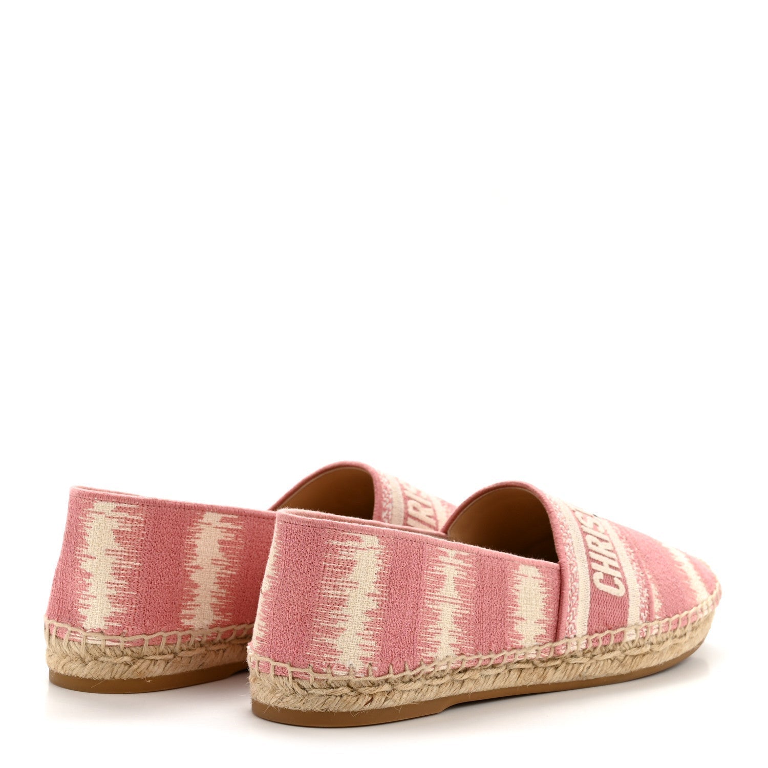 COTTON D-STRIPES EMBROIDERED GRANVILLE 15MM ESPADRILLES DEEP NUDE