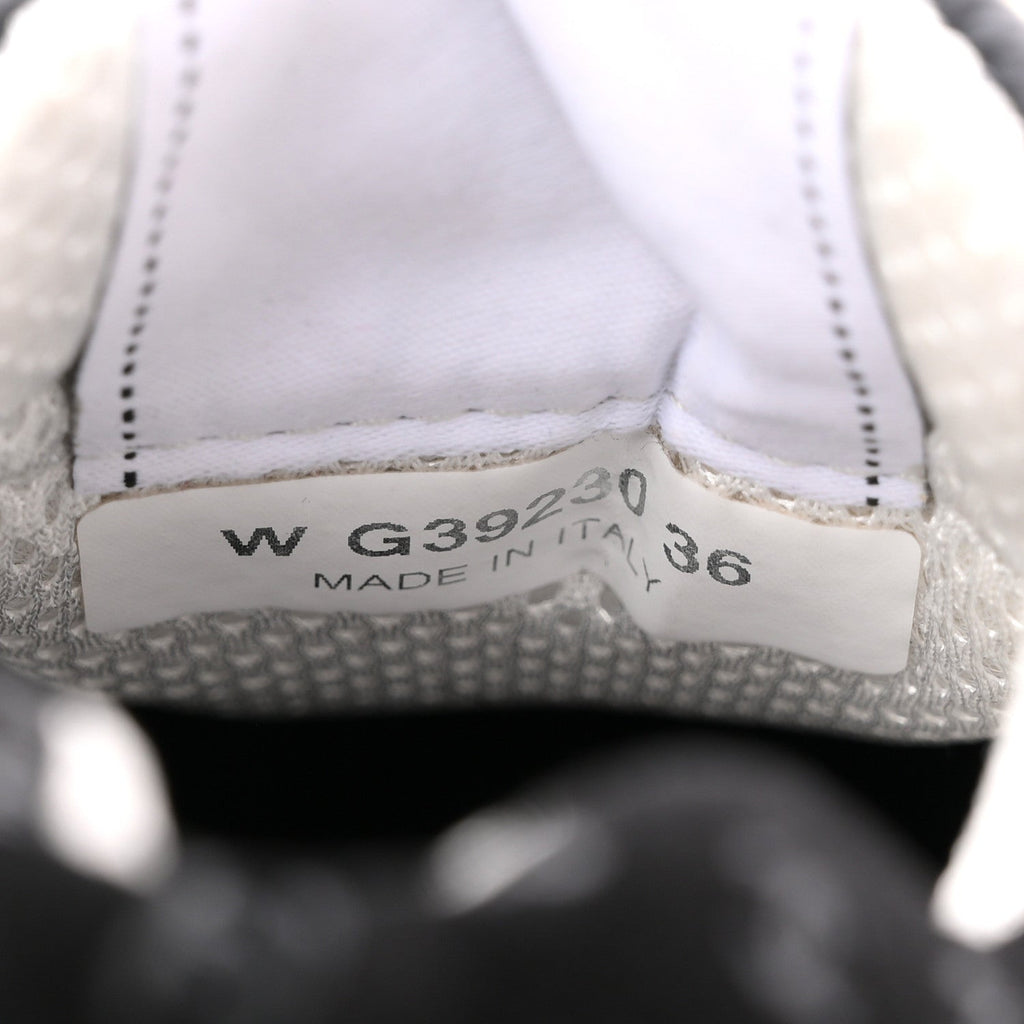 NYLON SUEDE CALFSKIN PRINTED CC SNEAKERS WHITE BLACK