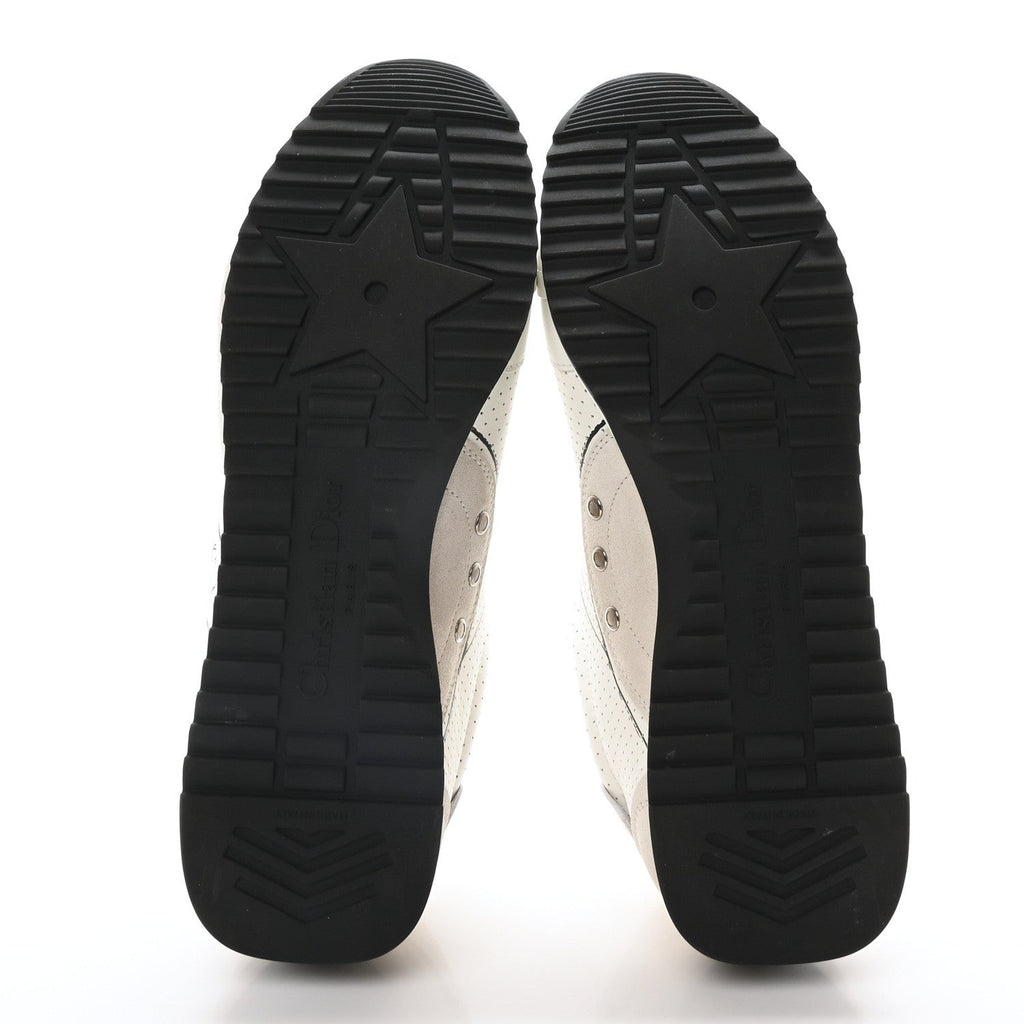 CALFSKIN NYLON WOMENS D-SKETCH SNEAKERS WHITE