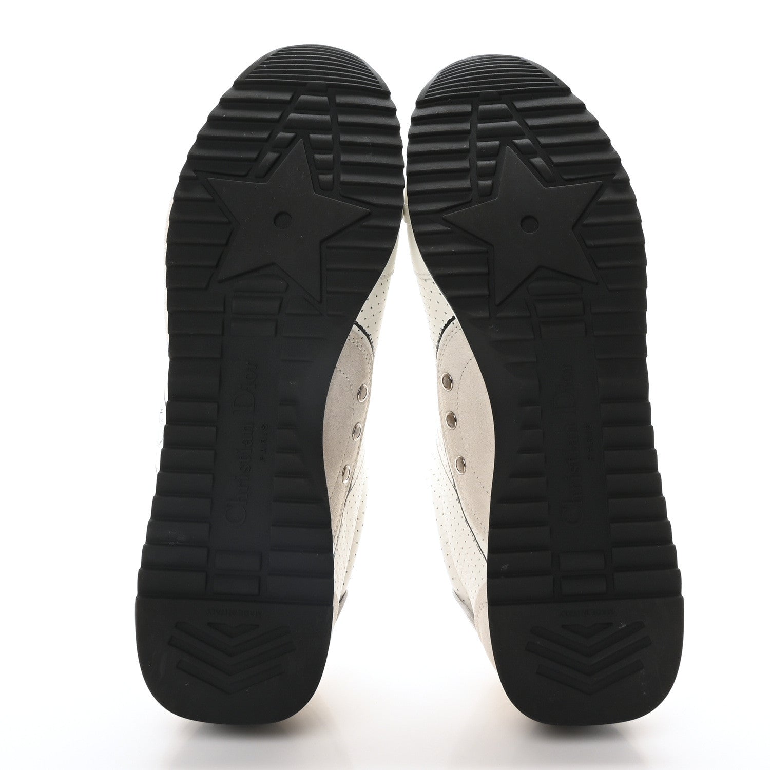 CALFSKIN NYLON WOMENS D-SKETCH SNEAKERS WHITE