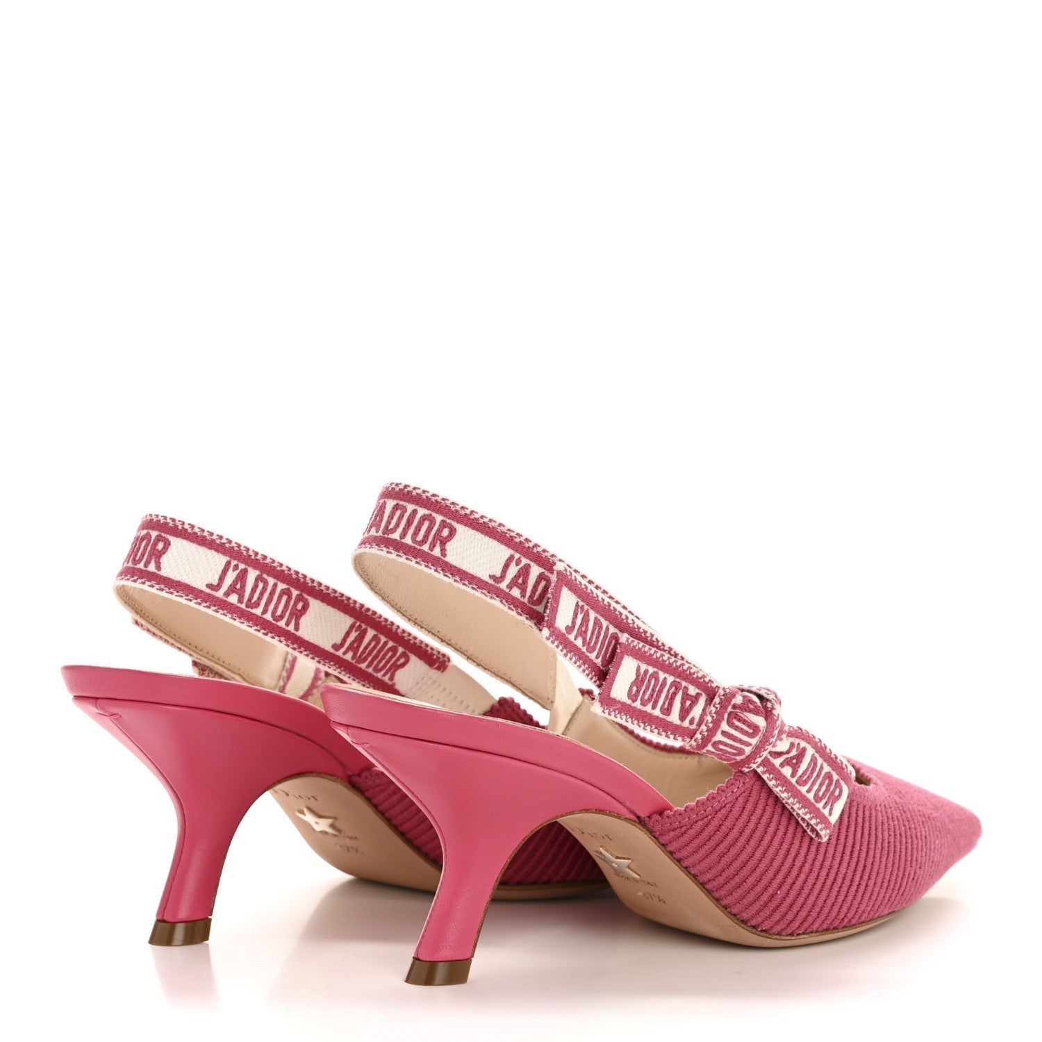 TECHNICAL CANVAS RIBBON J ADIOR SLINGBACK 65MM PUMPS DUSTY PINK