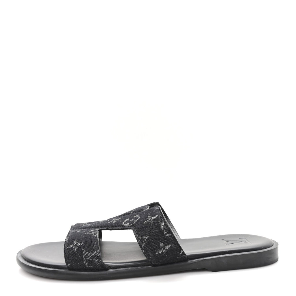 MONOGRAM DENIM MENS LV OASIS MULES BLACK