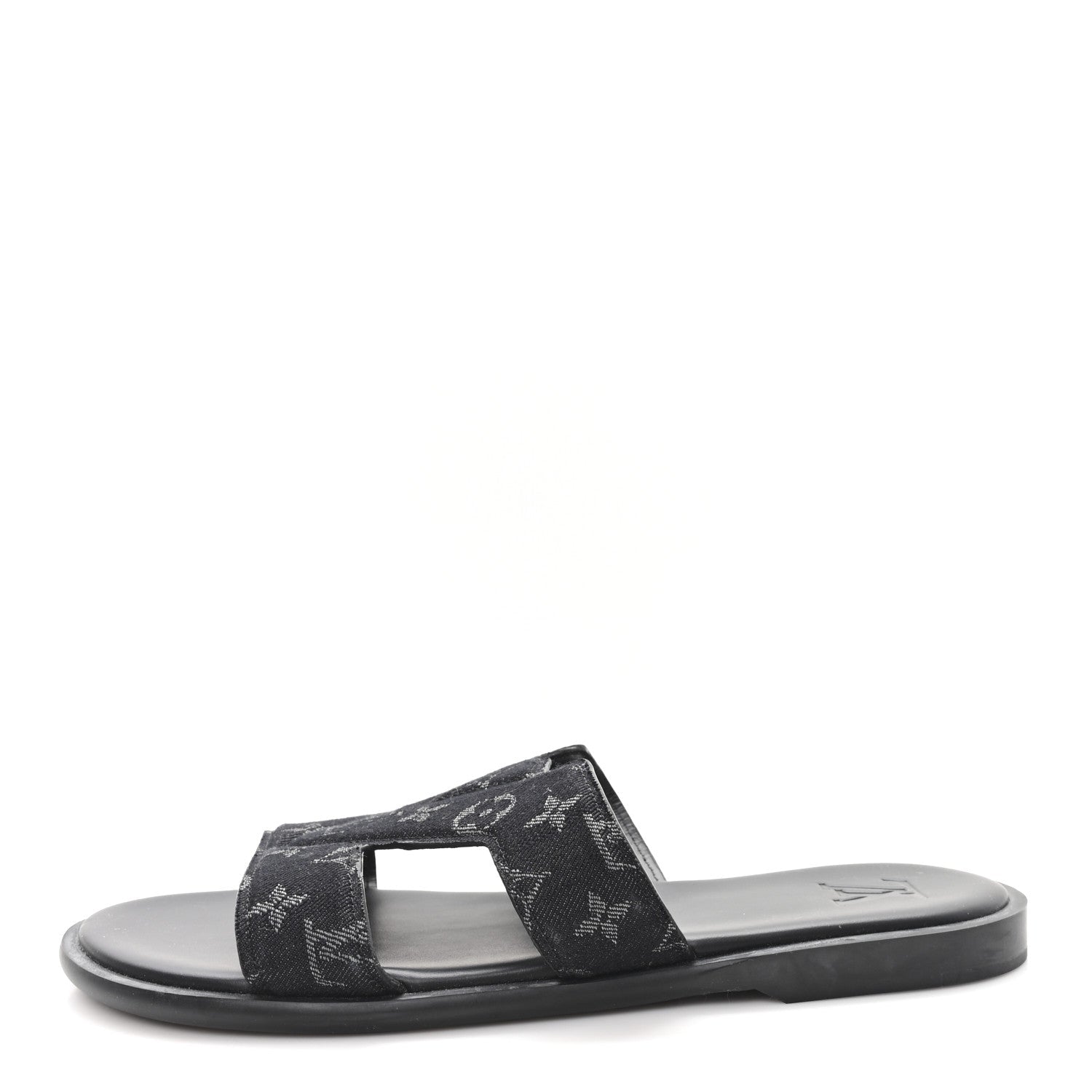 MONOGRAM DENIM MENS LV OASIS MULES BLACK