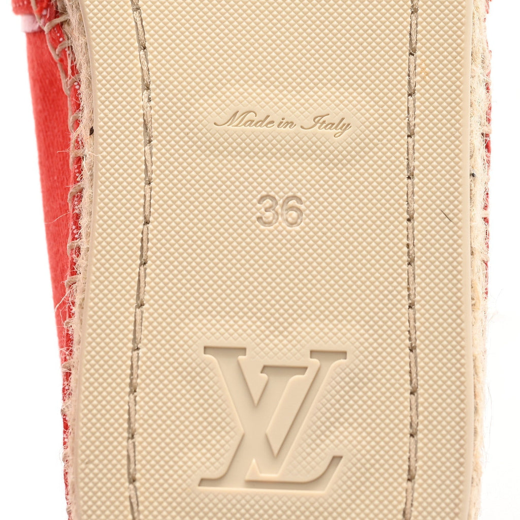 CANVAS WATERFALL ESPADRILLE ROUGE