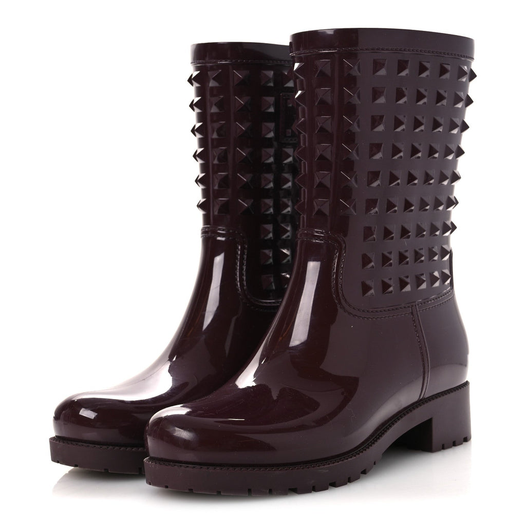 RUBBER ROCKSTUD SHORT RAINBOOTS RUBIN
